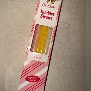 Stanley Char charms 6 pack 40oz holiday glitter straws